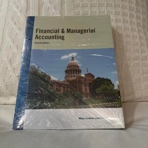 Financial & Managerial Accounting Textbook - Blue/Cream